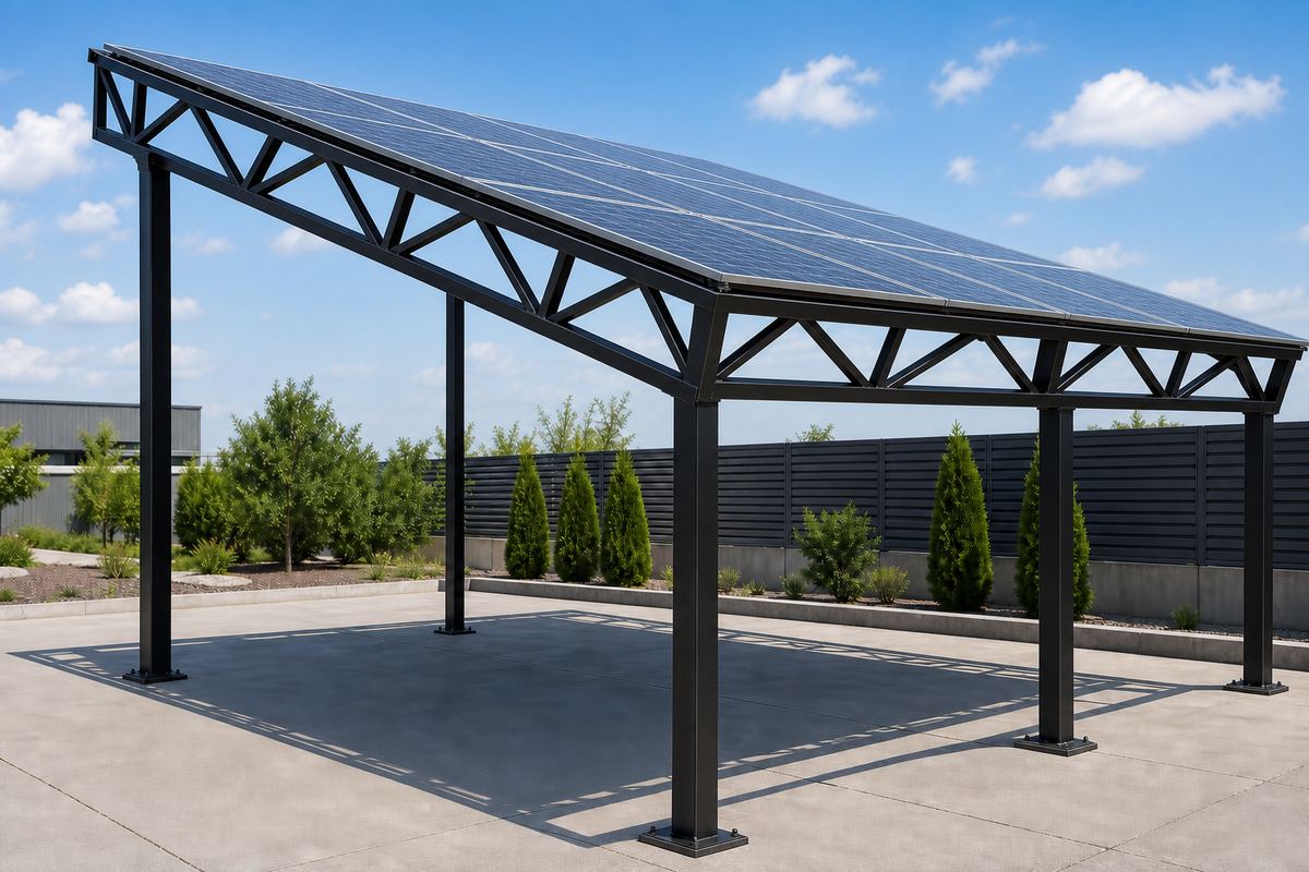 Металевий каркас під сонячні панелі